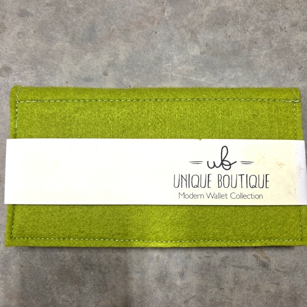 Unique Boutique Modern Felt Wallet